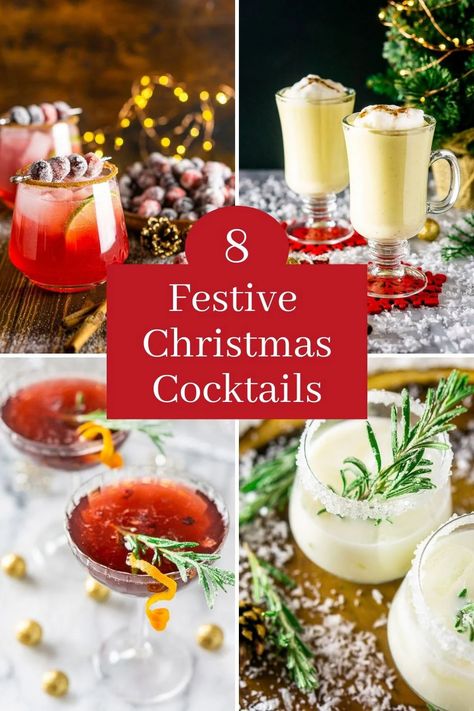 Christmas Cocktail Recipes, Christmas Cocktails Easy, Crockpot Side Dishes, Christmas Drinks Recipes, Jello Shot, Christmas Cocktail, Festive Cocktails, Winter Cocktails, Festive Drinks