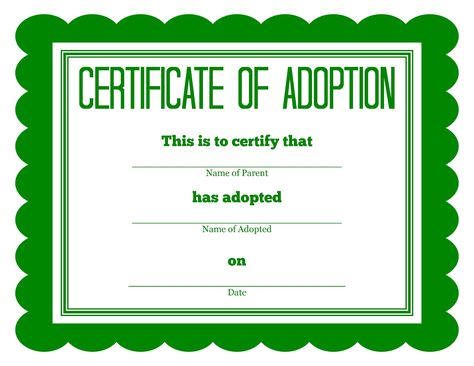 FREE Printable Stuffed Animal Adoption Certificates http://detailorienteddiva.blogspot.com/2012/07/more-stuffed-animal-adoption.html via @divanataliek Stuffed Animal Adoption, Adoption Certificate Template, Dog Adoption Certificate, Funny Certificates, Pet Adoption Certificate, Free Printable Certificates, Designing Process, Adoption Papers, Birth Certificate Template