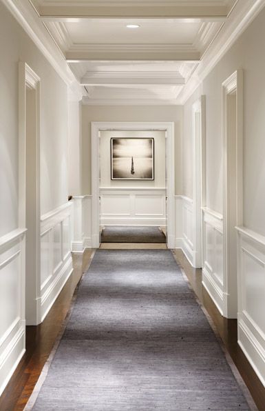 100+ Best Wainscoting Ideas for 2021 | Decor Home Ideas Lambriseringen Gang, Wainscoting Wall, Dining Room Wainscoting, Wainscoting Styles, Diy Wainscoting, Corridor Design, American Interior, Hallway Designs, 아파트 인테리어