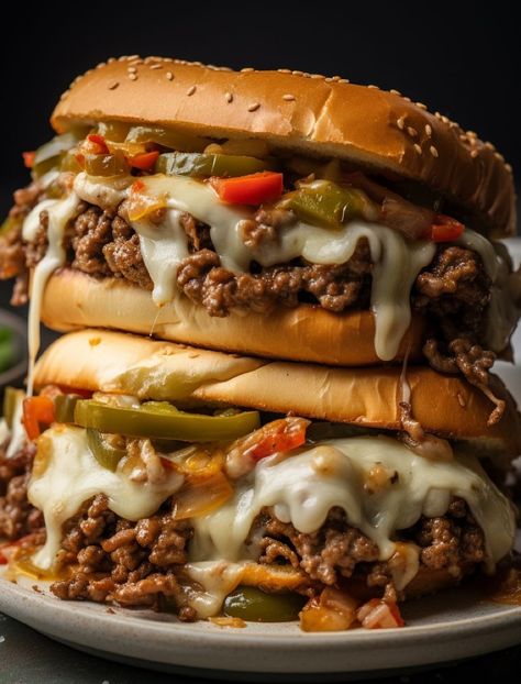 ADVERTISEMENT Philly Cheesesteak Sloppy Joes, Sandwhich Recipes, Best Sandwich Recipes, Sloppy Joes Recipe, Hamburger Recipes, Snacks Für Party, Beef Recipes Easy, Philly Cheese Steak, Beef Recipes For Dinner