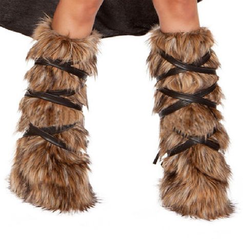 PRICES MAY VARY. Material: Made of high quality faux fur, the faux fur arm warmers and leg warmers are soft to the touch, providing you with a comfortable wearing experience. Size: Faux fur leg warmers and wristbands are adorned with adjustable leather straps; slip them on and then use the straps to adjust them to your ideal size, adding visual interest while ensuring a firm fit. Viking Costume Accessories: These Viking leg/arm warmers are made of faux fur in classic Viking colors, trimmed with Halloween Costume Boots, Game Of Thrones Costumes, Fur Leg Warmers, Leg Wraps, Warrior Costume, Fuzzy Boots, Soft Boots, Viking Costume, Faux Fur Material