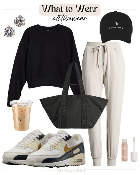 Restore Soft Lite Joggers curated on LTK Black Joggers Winter Outfit, Cute Joggers Outfits, Winter Comfy Outfits Lazy Days, Joggers In Winter, Black Joggers Outfit, Joggers Outfit Women, Airport Travel Outfits, Airport Travel, Joggers Outfit