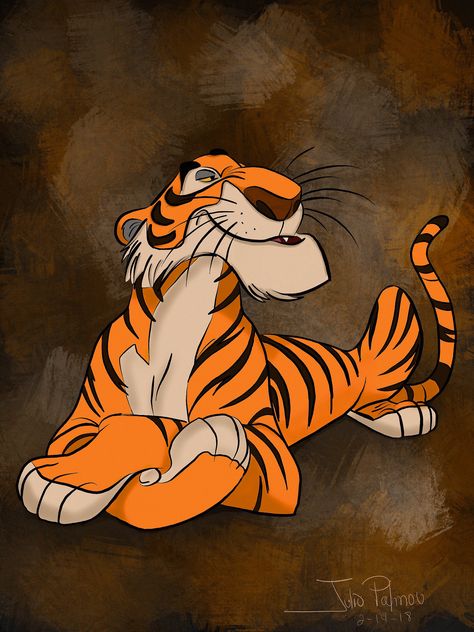 Shere khan Shere Khan Art, Sher Khan Jungle Book, Sher Khan, Disney Tiger, Jungle Book Characters, Shere Khan, Disney Sleeve, Jungle Book Disney, Disney Silhouettes