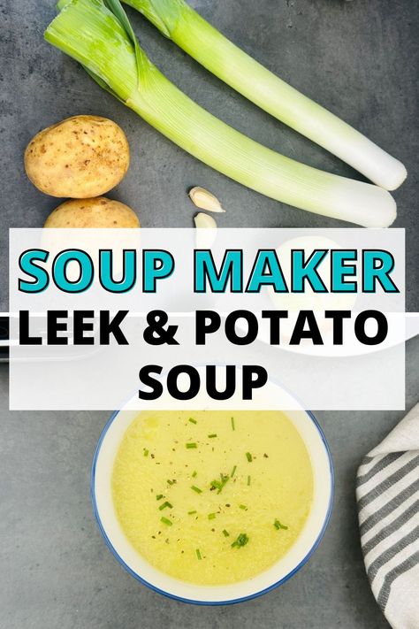 Soup maker leek and potato soup is one of the most searched for soups. It’s also one of my favourites; it’s quick and easy to prepare, and it’s the perfect bowl of comfort on a cold and damp day. Check out how to make leek and potato soup in a soup maker in simple steps. Easy Leek And Potato Soup, Ninja Soup Maker Recipes, Soup Maker Recipes Morphy Richards, Potato And Leak Soup, How To Cook Leeks, Steak And Potato Soup, Pumpkin Soup Recipe Easy, Foods Dinner, Soup Maker Recipes