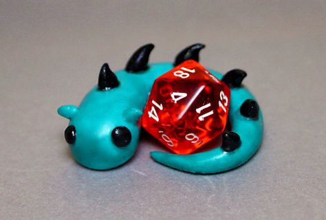 Custom  Dragon Dice Holders     any colors by RainbowEye on Etsy Dungeons And Dragons Diy, Dice Holder, Dnd Crafts, Polymer Clay Dragon, Clay Dragon, Polymer Clay Animals, Polymer Clay Miniatures, Ceramics Pottery Art, Clay Miniatures