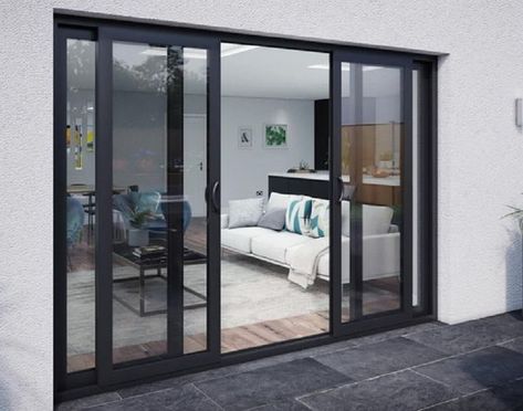 Double Sliding Glass Doors, Aluminium Patio Doors, Sliding Doors Exterior, Sliding Glass Doors Patio, Glass Doors Patio, Aluminium Sliding Doors, Sliding Door Design, Sliding Glass Doors, Sliding Patio Doors