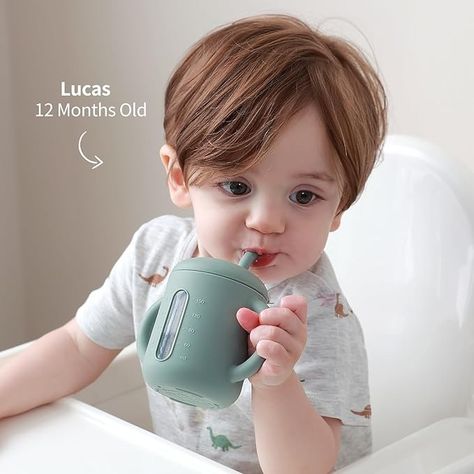 Amazon.com: SAMiGO Silicone Baby Straw Cup for 6 12 18 Months, Sippy Cup, First Training Cup, Water Drinking Smoothie Cup for Infants Toddlers, 6 OZ : Baby Drinking Smoothie, Baby Sippy Cup, Toddler Cup, Smoothie Cup, Baby Cups, Straw Cup, Silicone Babies, Sippy Cup, Baby Safe