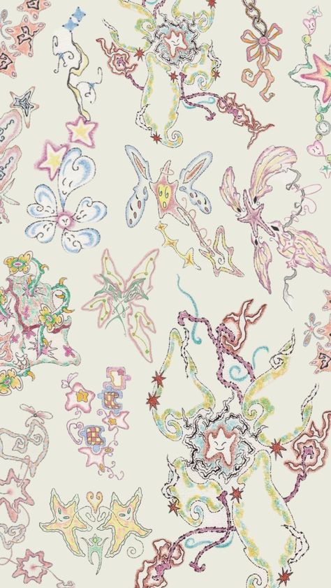 #shuffle #pattern #wallpaper #fyp #stars #hearts Cocoppa Wallpaper, French Street, Cute Patterns Wallpaper, Ethereal Art, Cute Backgrounds, Cute Wallpaper Backgrounds, Phone Themes, New Wallpaper, Funky Art