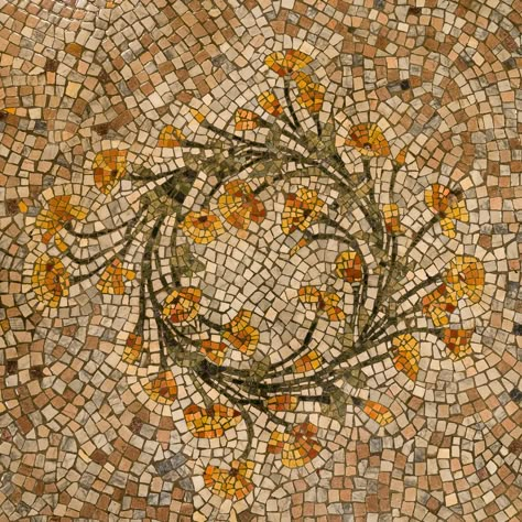 Poppy Mosaic, Golden Poppy, Pretty Tiles, Kids Aesthetic, Mosaic Design, California Poppy, Tile Art, Mosaic Patterns, Mosaic Art