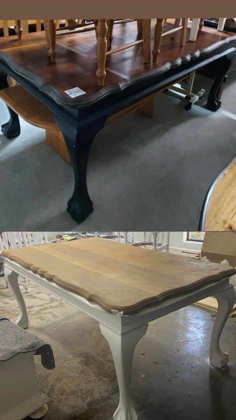 Ball And Claw Dining Table, Ball And Claw Furniture Makeover, Ball And Claw Furniture, Dining Table Makeover, Furniture Upcycle, Cedar Grove, Furniture Rehab, Table Makeover, Space Place