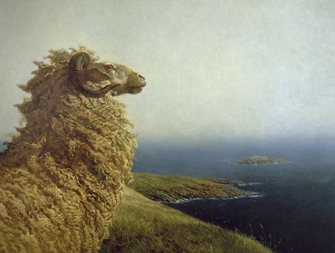 Wyeth Paintings, Jamie Wyeth, Nc Wyeth, Boston Museums, Andrew Wyeth, A Sheep, Museum Of Fine Arts, American Artists, Animal Paintings