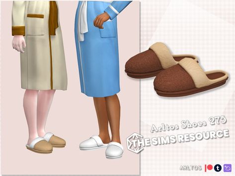 The Sims Resource - Winter slippers Male Sims 4 Challenges, Cc Shoes, Shark Slippers, Sims 4 Cc Shoes, Ankle Cowboy Boots, Free Sims 4, Sims 4 Teen, Winter Slippers, Embroidered Shoes