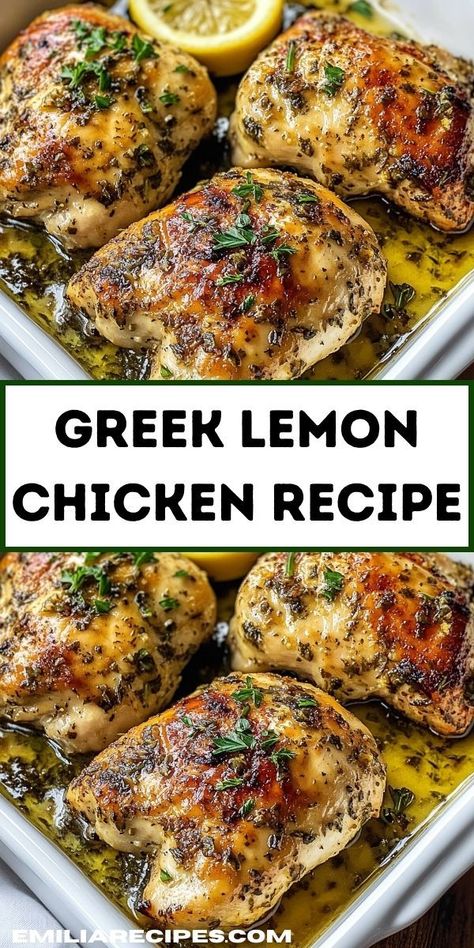 Looking for easy dinner ideas? Try our Greek Lemon Chicken Recipe, perfect for dinner for two or a family meal. This flavorful chicken recipe uses simple ingredients for a delightful lemon chicken dinner. Lemon Chicken Dinner, Man Meals, Authentic Greek Food, Lemon Basil Chicken, Poblano Pepper, Greek Chicken Recipes, Recipes Greek, Greek Lemon Chicken, Lemon Chicken Recipe