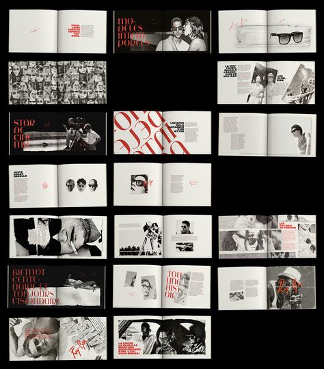 Brochure _ Ray-Ban Zine Contents Page, Brand Report Design, Brand Booklet Design, Fashion Zine Inspiration, Divider Page Design, Brochure Design Fashion, Magazine Editorial Page, Process Book Design, Fashion Brochure Design