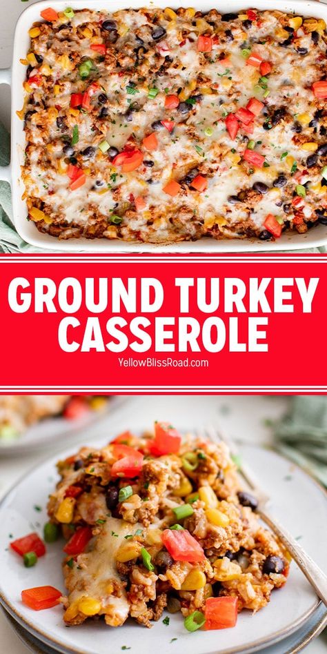 Ground Turkey Casserole, Turkey Casserole Recipe, Healthy Turkey Recipes, Ground Turkey Recipes Healthy, Turkey Casserole, Healthy Turkey, Turkey Dishes, Ground Turkey Recipes, Ground Turkey