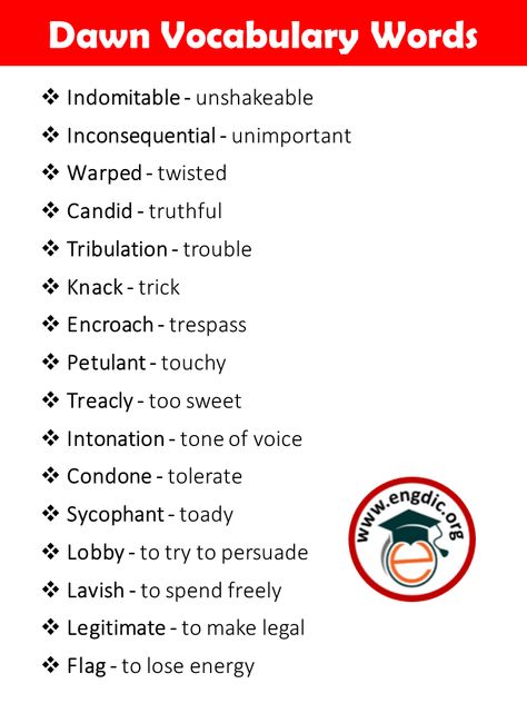 Dawn Vocabulary Words PDF! Here is a big list of ... Read more2000 Dawn Vocabulary Words PDF – CSS and FPSC The post 2000 Dawn Vocabulary Words PDF – CSS and FPSC appeared first on Engdic. Big Vocabulary Words, English Grammar Pdf, New Vocabulary Words, Word Collage, English Word, Good Vocabulary Words, Good Vocabulary, English Sentences, English Vocabulary Words Learning