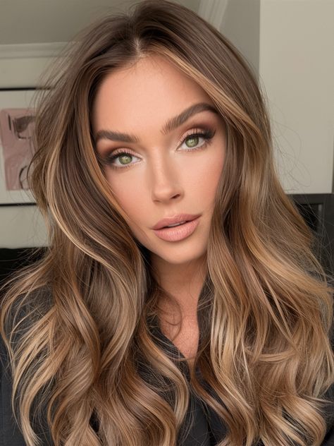 Get inspired with 10 Stunning Bronde Haircolor Ideas to Try This Season! These trendy bronde hues offer the perfect balance between blonde and brunette, creating a versatile and flattering look. From soft balayage to bold ombre, explore these stunning bronde haircolor ideas that will transform your style and keep you on-trend. 🌟💇‍♀️ #BrondeHair #HairColorTrends #Bronde #HairInspo #TrendyHair #HairTransformation #BrondeBeauty Light Rich Brown Hair, Bronde Haircolor Curly, Copper Caramel Hair, Caramel Hair Color Honey Golden, Golden Caramel Highlights, Color 2025, Caramel Hair Color, Haircolor Ideas, Looks For Men