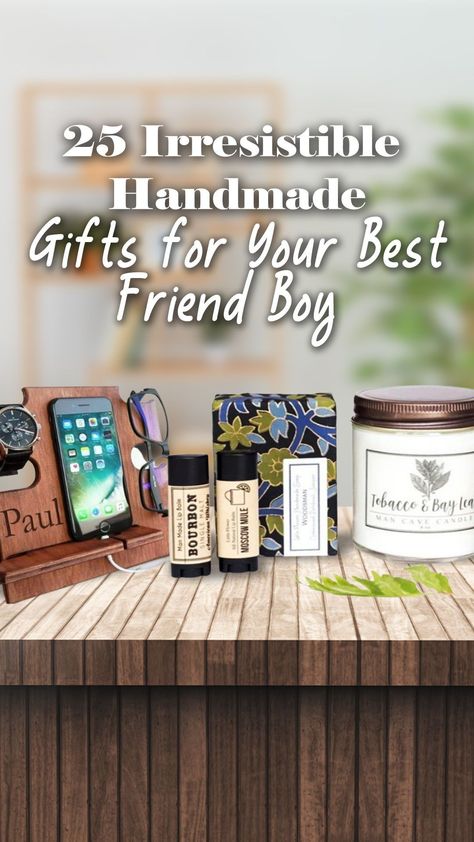 To appreciate him and show him how grateful you are to have him as your best friend, then you can get the handmade gifts that are special for him on Friendship Day, his birthday or just because you want to give it to him. Let’s check out our recommendations! #giftsforhim #giftsforhimjustbecause #giftsforhimbirthday #giftsforhimdiy #giftsforhimchristmas #giftsforhimvalentinesday #giftsforhimanniversary Gift Idea For Guy Friend, Gifts For Best Friend Boy, Handmade Gifts For Boy Best Friend, Birthday Gifts For Boy Best Friend, Gift Ideas For Him, Handmade Birthday Gifts For Best Friend, Guy Best Friend Gifts, Gifts For Your Best Friend, Guy Friend Gifts