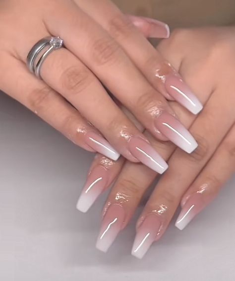 Nails, Polygel, Ombre🤍 Polygel Nails Design, Nails Polygel, Grey Nail Designs, Polygel Nails, Nails Design, Nail Inspo, Nail Art Designs, Nail Designs, Nail Art