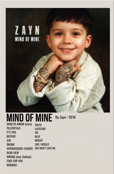 minimal polaroid album cover poster for mind of mine by zayn Zayn Album Cover, Polaroid Album Cover, Zayn Album, Zayn Malik Songs, Zayn Mind Of Mine, Mood Night, Foto Muro Collage, Street Landscape, Polaroid Album