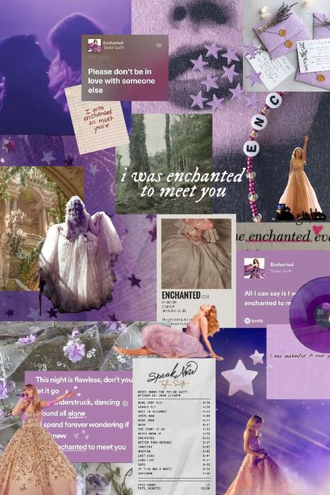 Landing | Enchanted-Taylor Swift🌲🦄🎧 Enchanted Wallpaper Aesthetic, Enchanted Wallpaper, Enchanted Taylor Swift, Enchanted Taylor, Purple Collage, Taylor Swift Enchanted, Taylor Swift Book, Taylor Swift Aesthetic, Collage Moodboard