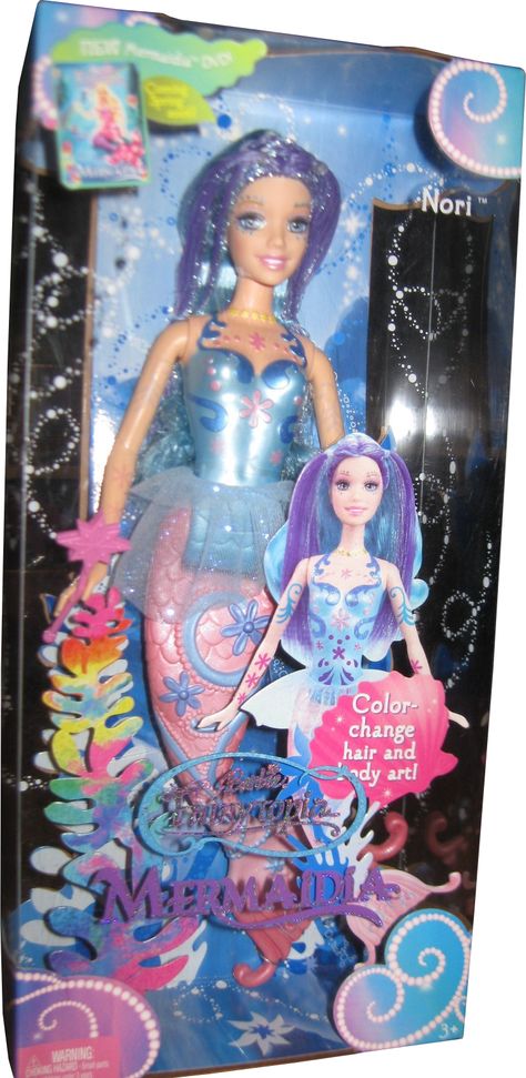 Barbie Mermaidia Doll, Nori Mermaidia, Nori Barbie, Barbie Mermaidia, Barbie Fairytopia Mermaidia, Fairytopia Mermaidia, Barbie Mermaid Doll, 2000s Memories, Childhood Aesthetic