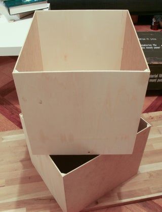 Ikea Kallax Storage, Ikea Kallax Boxes, Kallax Storage, Wooden Box Diy, Box Hacks, Hacks Ikea, Kallax Shelf, Plywood Boxes, Ikea Kallax