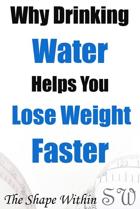 Learn how amazing drinking water for weight loss can be, and all of the different reasons that it burns fat, which add up to make you lose weight faster | TheShapeWithin.com Fat Burning Water, Detox Water Fat Burning, Fast Fat Loss, Natural Drinks, Water Weight, Fat Burning Workout, Fat Burning Foods, Healthy Weight, Lose Belly Fat