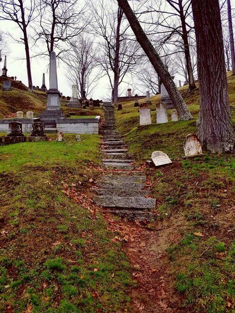 Mt. Hope cemetery  Bangor, Maine Blue Cemetery Aesthetic, Autumn Cemetery, Old Cemetery Aesthetic, Mountain View Mausoleum, Pretty Vibes, Bangor Maine, Dark Vibes, Bonaventure Cemetery, Old Burying Point Cemetery