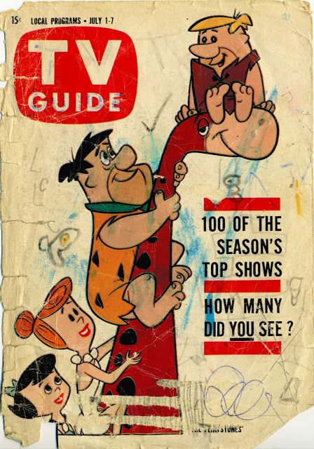 TV Guide...The Flintstones   Cartoonatics: "The Flintstones" 50th Anniversary Tv Guide Covers, 60s Tv, Yabba Dabba Doo, Benedict Sherlock, Fred Flintstone, 80s Tv, The Flintstones, Classic Television, Seventeen Magazine