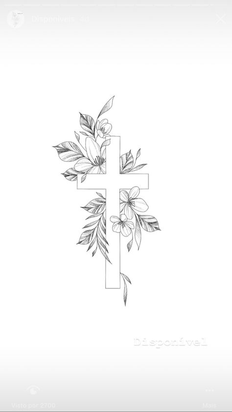 - Drawings Sketchbook - Floral Cross Drawing, Isiah41:10 Tattoo, Tattoo Ideas Female Rose, God Tattoos For Women Half Sleeves, Christian Sleeve Tattoos For Women, Rustic Tattoos For Women, Unique Christian Tattoos For Women, Small Cross Tattoos, Cross Tattoos For Women