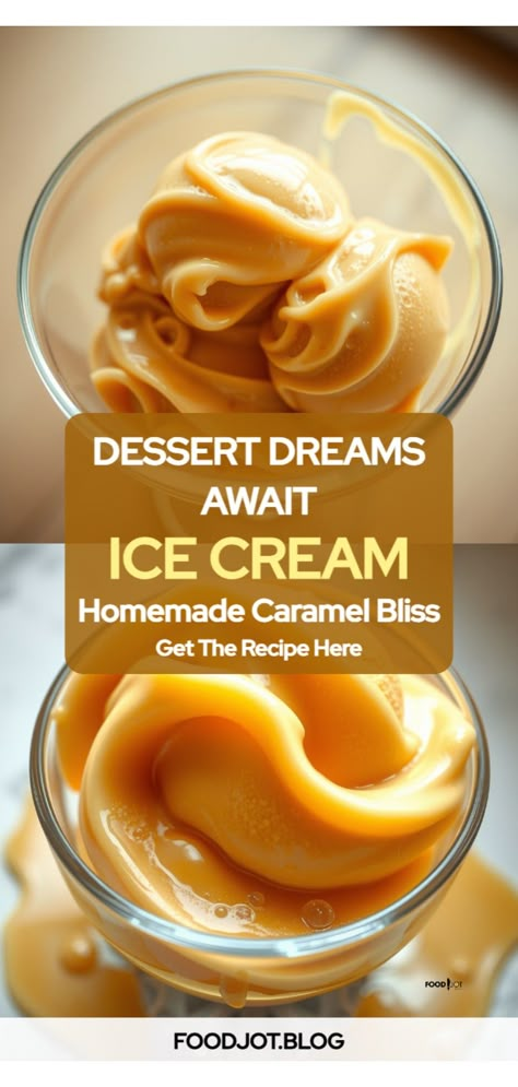 Caramel Ice Cream Creamy Caramel Recipe, Ice Cream Base Recipe, Pop Cycles, Kitchenaid Ice Cream Recipes, Ice Cream Jello, Kitchen Aid Ice Cream Recipes, Caramel Ice Cream Recipe, 3 Ingredient Ice Cream, Cream Jello