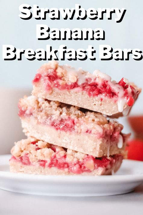 Strawberry Banana Granola Bars, Strawberry Banana Breakfast Cookies, Strawberry Banana Oatmeal Bars, Frozen Strawberry Banana Recipes, Strawberry Banana Bread Recipe Easy, Strawberry Yogurt Granola Bars, Frozen Strawberry And Banana Recipes, Frozen Strawberries And Bananas Recipes, Strawberry Banana Desserts Easy