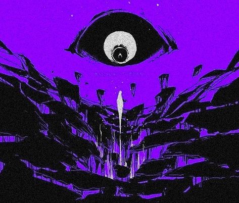 Purple Warlock Aesthetic, Dark Purple Wallpaper, Purple Vibe, Dark Purple Aesthetic, Purple Art, Aesthetic Eyes, Scary Art, Purple Wallpaper, Purple Aesthetic