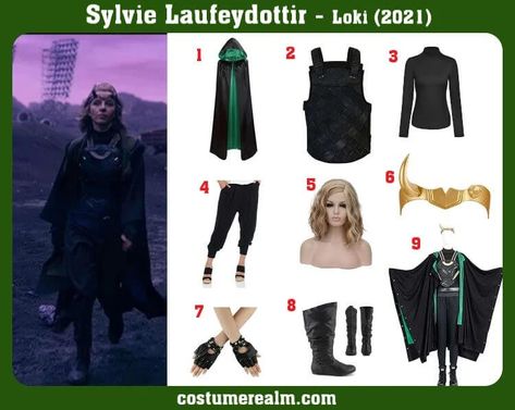 Sylvie Costume, Sylvie Cosplay, Loki Halloween Costume, Loki Outfit, Best Couple Halloween Costumes, Wanda Powers, Loki Dress, Marvel Halloween, Marvel Halloween Costumes