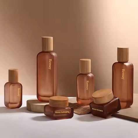 Frosted Brown Cosmetic Packaging Bottles Amber Cream Jars 30g 50g Glass Container With Wood Lid 30ml 50ml - Buy Frosted Brown Cosmetic Packaging Bottles Jars 30g 50g 30ml 50ml,Amber Cream Jar 30g 50g Wood Lid,30g 50g Glass Container With Wood Lid Product on Alibaba.com Glass Container With Wood Lid, Skincare Packaging, Cosmetic Containers, Bottle Packaging, Cosmetic Packaging, Bottles And Jars, Glass Containers, Hand Sanitizer, Frosted Glass