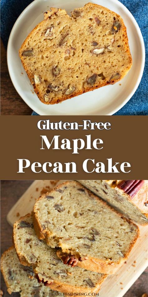 Pecan Loaf Cake, Best Gluten Free Cake Recipe, Pecan Loaf, Gluten Free Banana Cake, Ripe Banana Recipe, Banana Snacks, Dairy Free Cream Cheese, Gluten Free Cupcakes, Gluten Free Pie