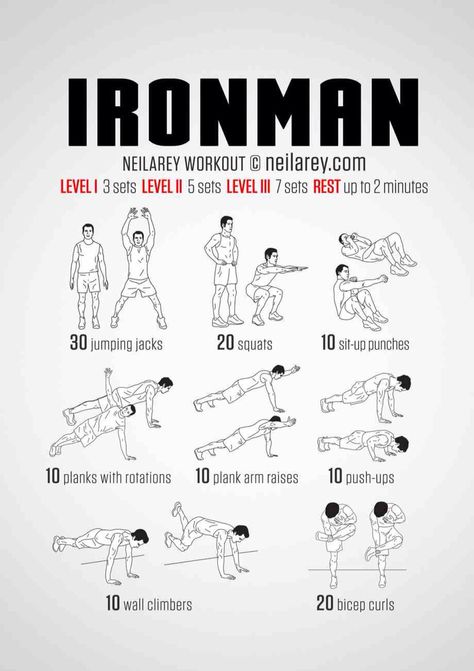 Iron Man Workout | Posted By: CustomWeightLossProgram.com Nerdy Workout, Neila Rey Workout, Movie Workouts, Neila Rey, Hero Workouts, Superhero Workout, Trening Fitness, An Exercise, Gym Workout Tips