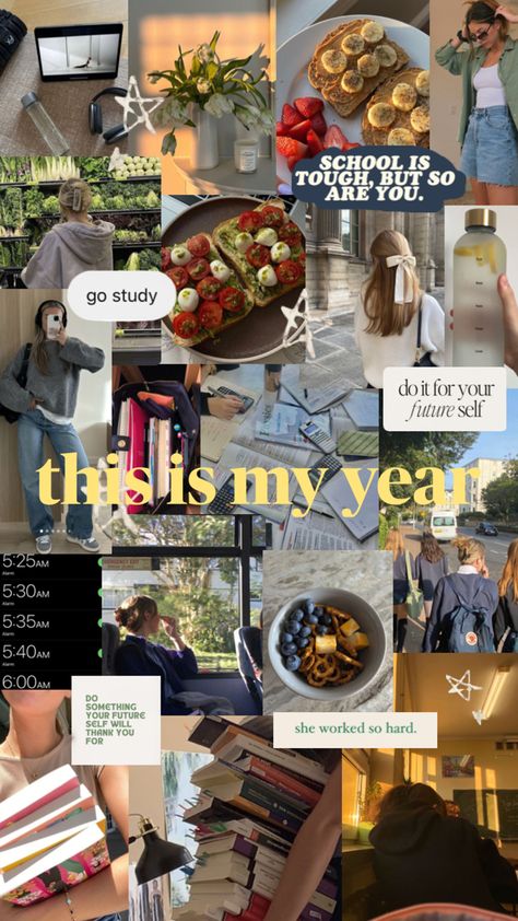 School vision board Vision Board Study, Aesthetic Moodboard Inspiration, School Vision Board, Work Confidence, Vision Board Pics, Moodboard Inspiration, Vision Board Wallpaper, Vision Board Photos, Dream Vision Board