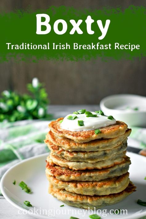 Savory Potato Pancakes, Traditional Irish Breakfast, Irish Boxty, Irish Potato Pancakes, Potato Pancakes Easy, Potatoe Pancake Recipe, Irish Cooking, Irish Potato, Irish Recipes Traditional