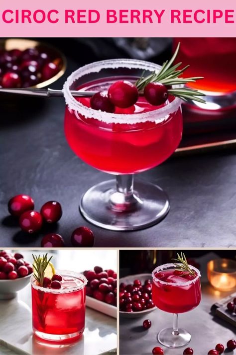 Ciroc Berry Drinks Recipe, Red Berry Ciroc Drinks Recipes, Ciroc Red Berry Drinks Recipes, Ciroc Drinks, Ciroc Recipes, Berry Cocktail, Sangria Cocktail, Fruity Cocktail, Berry Drinks