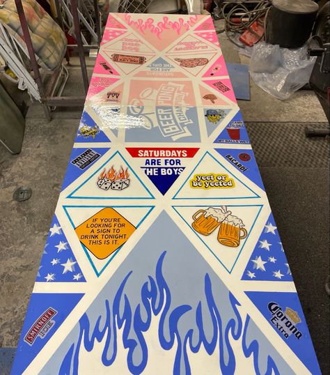 Lets Get Hammered Shark Pong Table, 21st Birthday Beer Pong Table, Wedding Beer Pong Table Painted, Beer Dye Table Ideas Frat, Guys Beer Pong Table Painted, Halloween Beer Pong Table, Beer Pong Table Painted Men, Blue Pong Table Painted, Cup Pong Tables Painted Guys