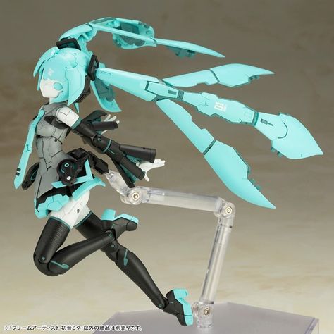 Vocaloid Cybercore, Miku Webcore, Miku Cybercore, Figurine Poses, Vocaloid Figures, Miku Figures, Music Girl, Frame Arms Girl, Frame Arms