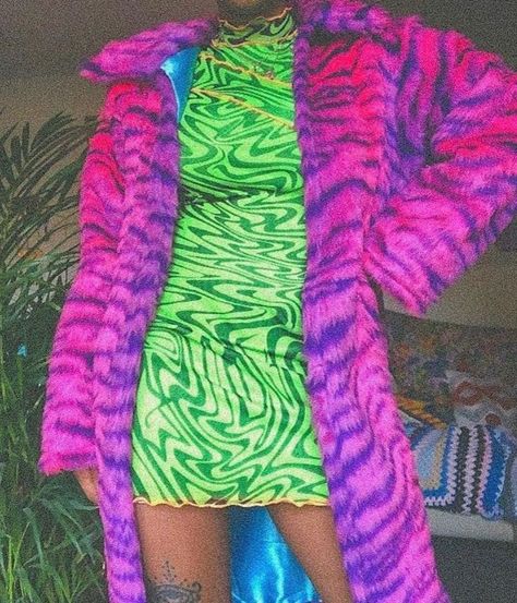 Tomorrowland Music Festival, Tiger Jacket, Rave Aesthetic, Neon Rave, Pink Tiger, Catty Noir, Neon Outfits, Festival Jacket, Slow Fashion Brands