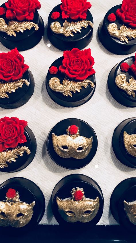 Masquerade Wedding Theme Receptions, Masquerade Party Treats, Masquerade Cupcake Ideas, Sweet 16 Masquerade Cake, Masquerade Sneaker Ball, Masquerade Party Favors Ideas, Masquerade Treat Table, Mascared Party Ideas, Masquerade Treats