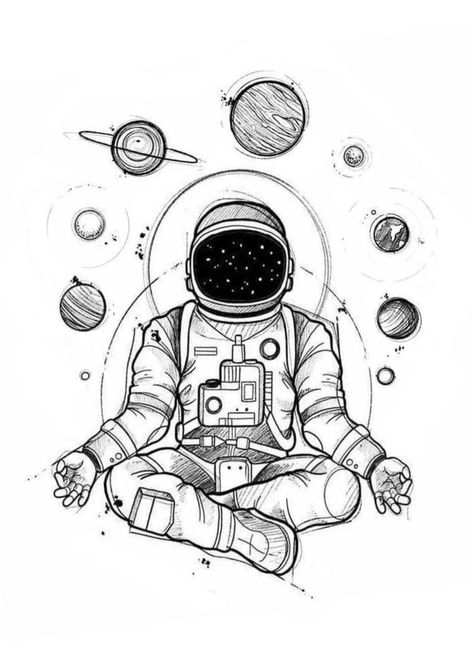 Planet Drawing, Art Sketches Doodles, Line Art Vector, Best Tattoo Designs, Pencil Art Drawings, The Way Back, Digital Art Illustration, Sketchbook Art Inspiration, Best Tattoo