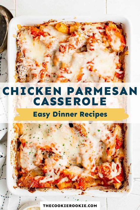 Best Chicken Parmesan Recipe Oven Baked, Frozen Breaded Chicken Recipes, Breaded Chicken Parmesan, Baked Chicken Parm, Casserole Healthy, Rigatoni Recipes, Parmesan Casserole, Breaded Chicken Tenders, Chicken Parmesan Casserole