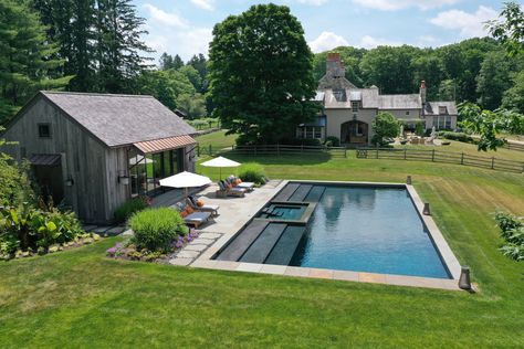 COUNTRY — DRAKELEY POOL COMPANY Country Pool, Deck Piscina, Spa Jacuzzi, Living Pool, Pools Backyard Inground, Pool Landscape Design, Small Pool Design, Dream Pools, Backyard Pool Designs