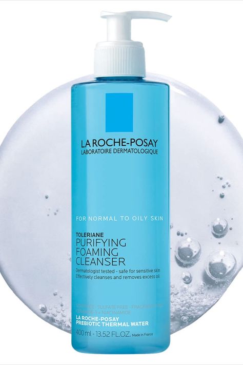 La Roche-Posay Toleriane Purifying Foaming Facial Cleanser, Oil Free Face Wash for Oily Skin and for Sensitive Skin with Niacinamide, Pore Cleanser Won’t Dry Out Skin, Unscented (as an Amazon associate I earn from qualifying purchases) Oil Free Face Wash, Face Wash For Oily Skin, Purifying Foaming Cleanser, Sensitive Acne Prone Skin, Cleanser For Oily Skin, Best Face Wash, Pore Cleanser, Foaming Facial Cleanser, Roche Posay