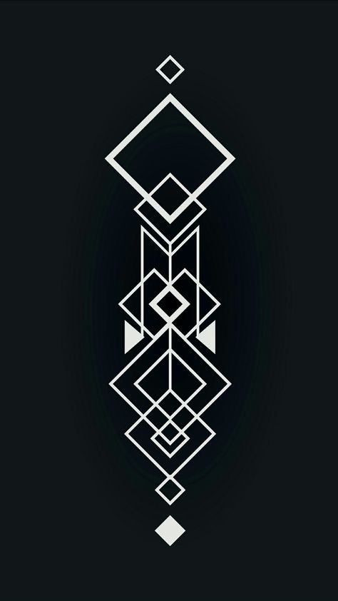 Muster Tattoos, Motif Art Deco, Geometric Tattoo Design, Pola Sulam, Tattoo Pattern, Pretty Wallpaper Iphone, Design Geometric, Dark Background, Geometric Designs